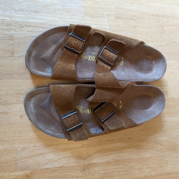 Birkenstock Arizona suede two strap sandals - Picture 2 of 5